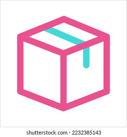 Box Packaging Icon Two Color