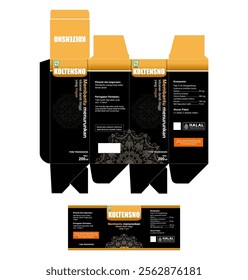 Box Packaging and Labels For Herbal Medicinal Products That Are Effective In Reducing Blood Fat Levels Called Koltensno