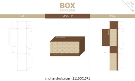 Empaquetado de cajas y plantilla de corte de matrices de empaque
