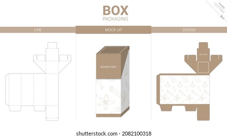 Plantilla de corte de cajas de embalaje y de muescas