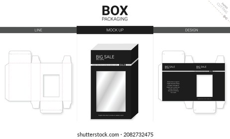 Plantilla de corte de cajas de embalaje y de muescas
