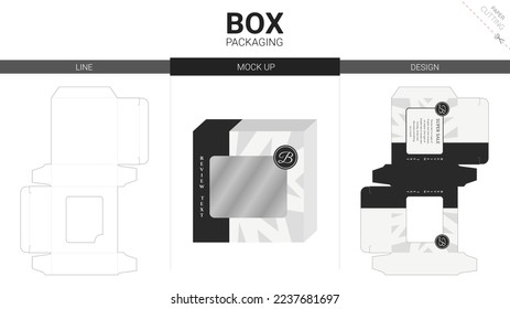 Plantilla de corte de cajas de embalaje y de muescas