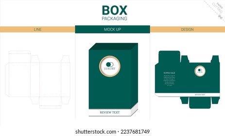 Plantilla de corte de cajas de embalaje y de muescas