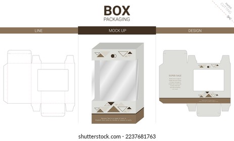 Plantilla de corte de cajas de embalaje y de muescas
