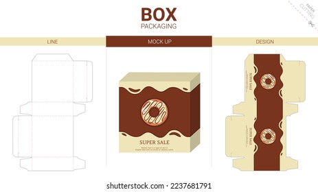 Plantilla de corte de cajas de embalaje y de muescas
