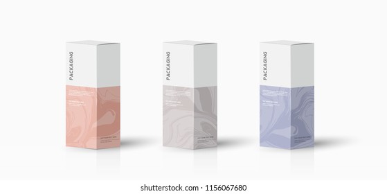 Box, packaging template for product vector design illustration.