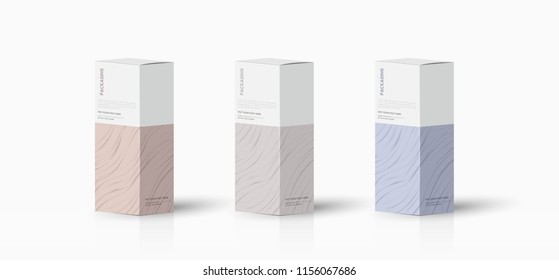 Box, packaging template for product vector design illustration.