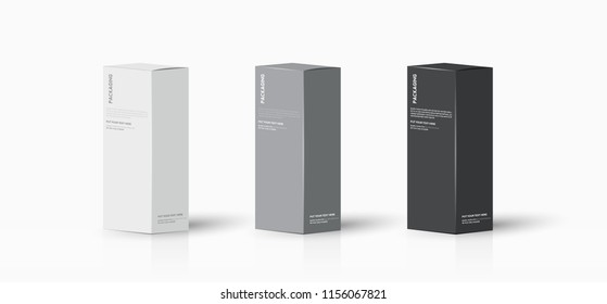 Box, packaging template for product vector design illustration.