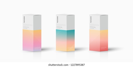 Box, packaging template for product vector design illustration.