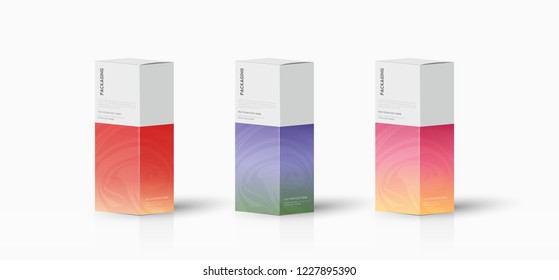 Box, packaging template for product vector design illustration.