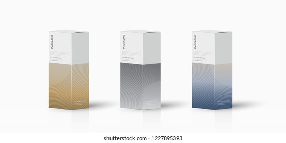 Box, packaging template for product vector design illustration.