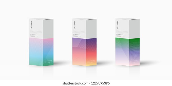 Box, packaging template for product vector design illustration.