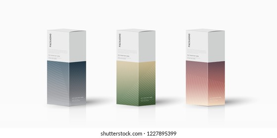 Box, packaging template for product vector design illustration.