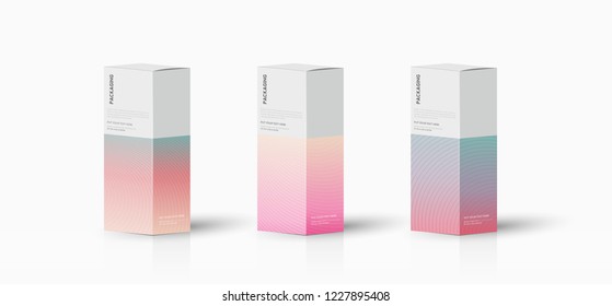 Box, packaging template for product vector design illustration.