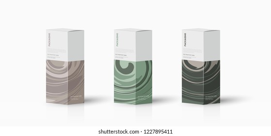 Box, packaging template for product vector design illustration.