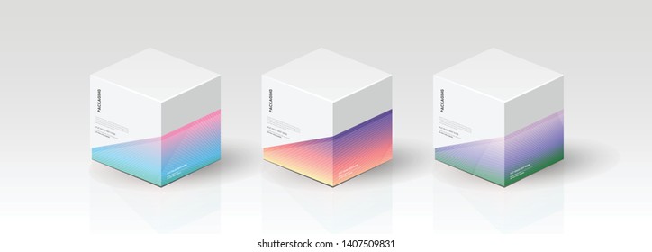 Box, packaging template for product vector design illustration. - Vector