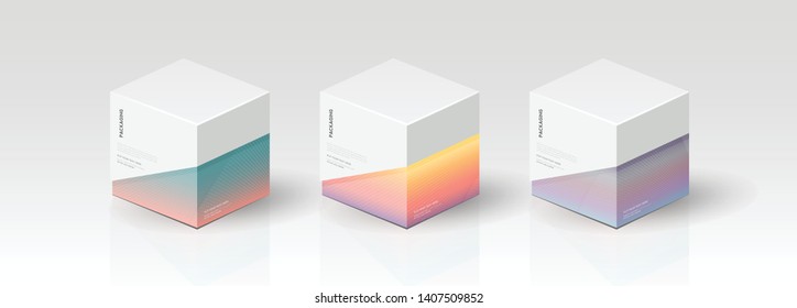 Box, packaging template for product vector design illustration. - Vector