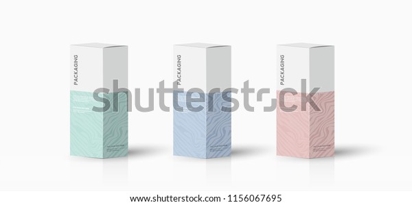 Box, packaging template for product vector\
design illustration.