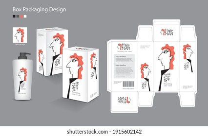 Box Packaging Vector Hair Cream Skin Stock Vector (Royalty Free ...