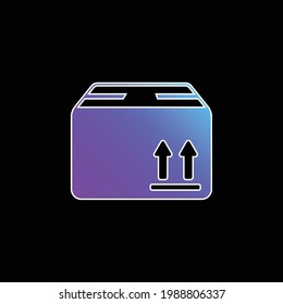 Box Of Packing For Delivery blue gradient vector icon