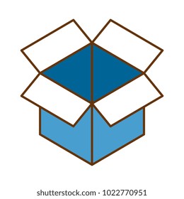 box packing isolated icon