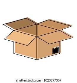 box packing isolated icon