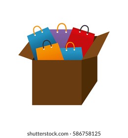 box packing isolated icon