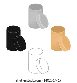Box, packing, paper, and other web icon in cartoon,black style.Shell, framework, case, icons in set collection.