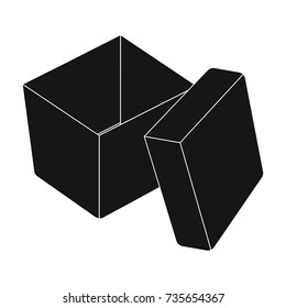 Box, packing, paper, and other web icon in black style.Shell, framework, case, icons in set collection.