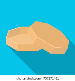 Box, packing, paper, and other web icon in flat style.Shell, framework, case, icons in set collection.