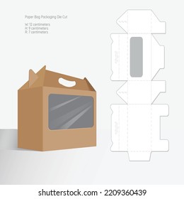 Box Paper Packaging Die Cut Template Design