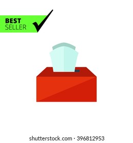 Box with paper tissues
