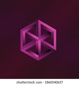 
Box Parradox 3d design with colorful background for the logo