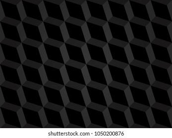 Box pattern abstract background black 