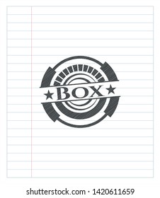 Box pencil effect. Vector Illustration. Detailed.