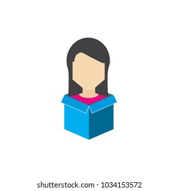 Box People Logo Icon Design