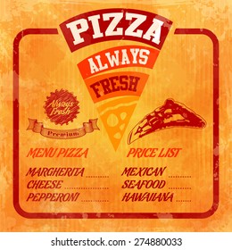 box pizza retro
