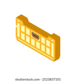box plastic package isometric icon vector. box plastic package sign. isolated symbol illustration