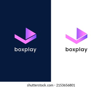 cuadro con plantilla de diseño de logotipo moderno
