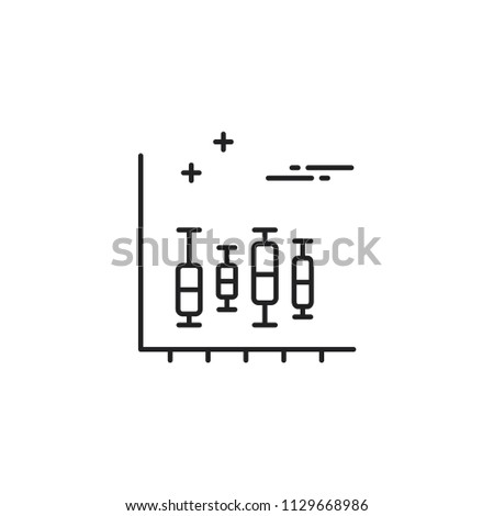 Box plot icon. Chart symbol modern, simple, vector, icon for website design, mobile app, ui. Vector Illustration