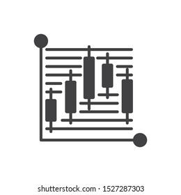 Box Plot Icon. Flat Simple Pictogram. Business Graph Vector Illustration