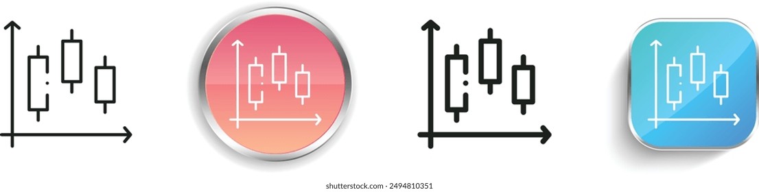 box plot icon. Thin Linear, Regular and Button Style Design Isolated On White Background