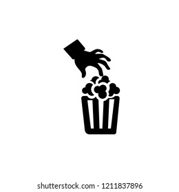 Box of popcorn icon