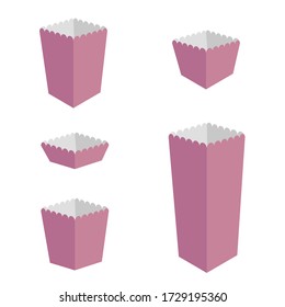 para palomitas de maíz en la ilustración de color violeta