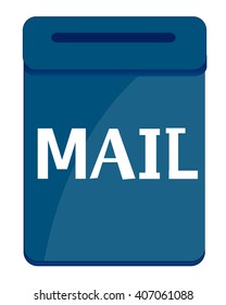 Box postal blue