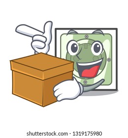 With box power socket attached the mascot wall