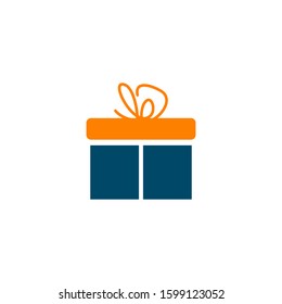 Box present icon logo design inspiration vector template