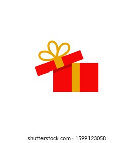 Box present icon logo design inspiration vector template
