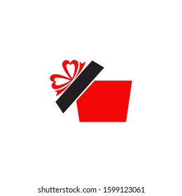 Box present icon logo design inspiration vector template