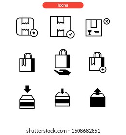 box product icon isolated sign symbol vector illustration - Collection of high quality black style vector icons
